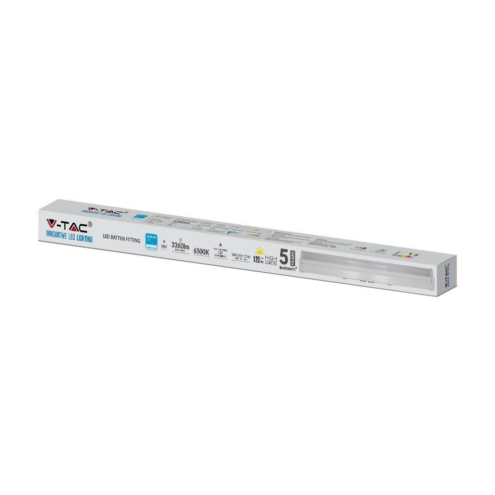 28W Lampa zintegrowana, Długość: 150cm, Chip Samsung, Barwa:6500K, Skuteczność: 120lm/W, VTAC, SKU 2120071