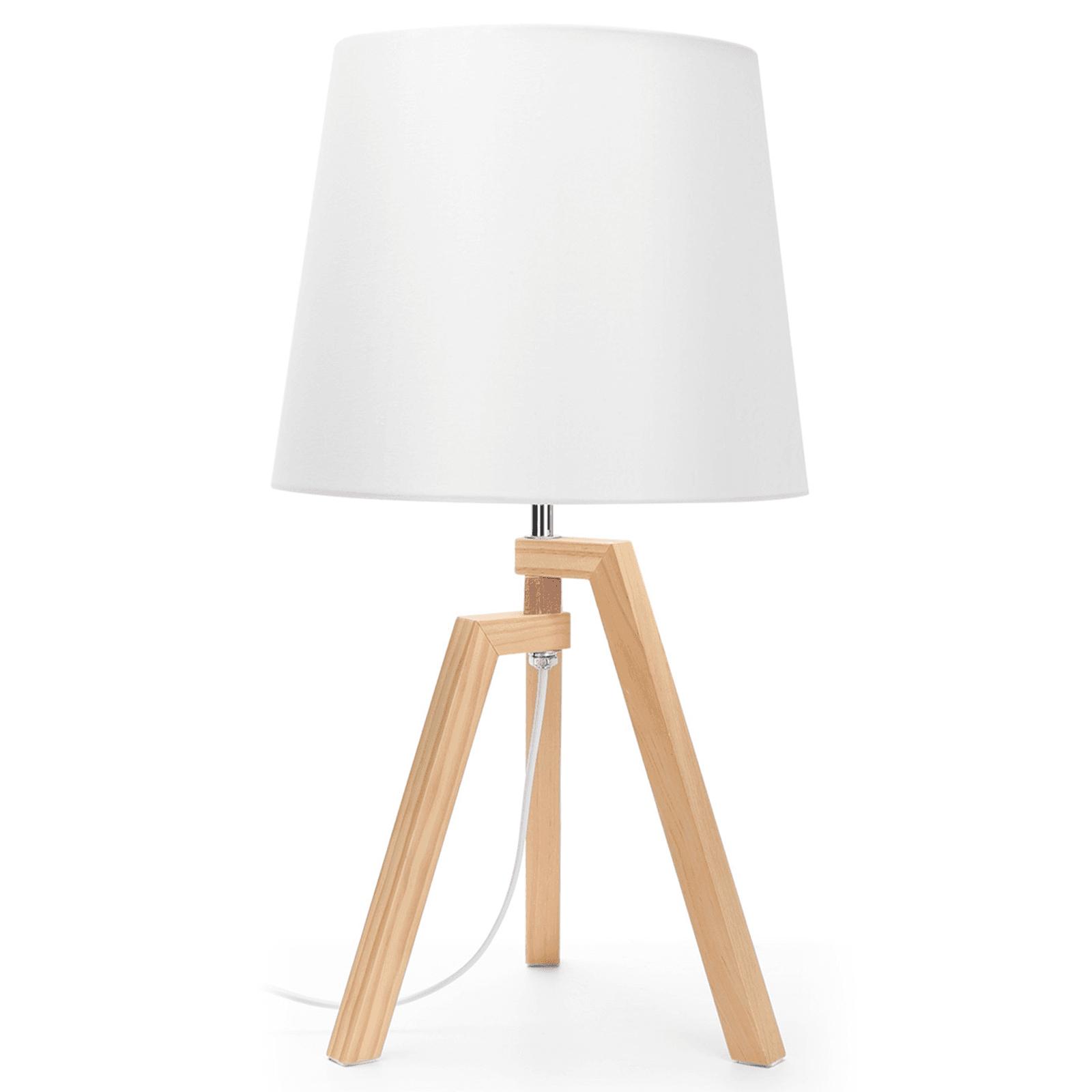 Wooden Table Lamp (Without Light Source) E27