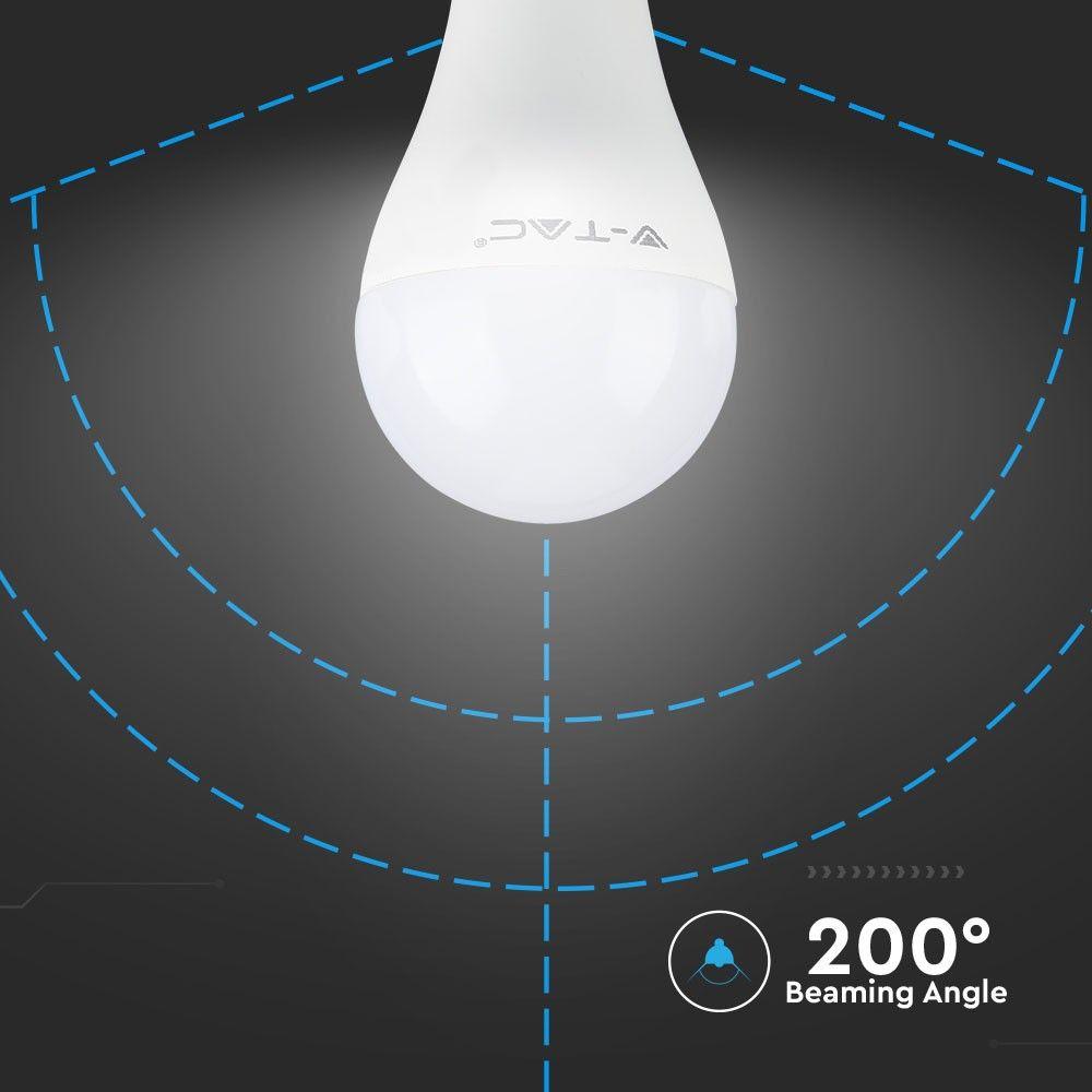 VT-2315 15W A65 LED PLASTIC BULB 6400K E27(160LM/WATT)