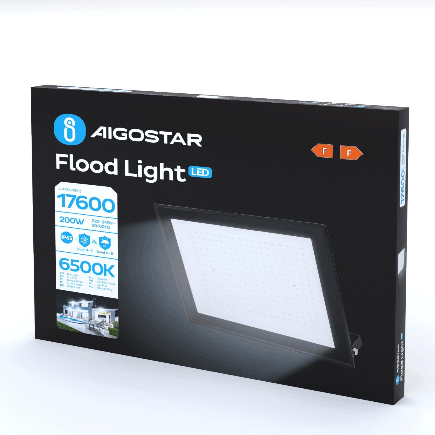 LED Floodlight Black 200W (Die-casting)