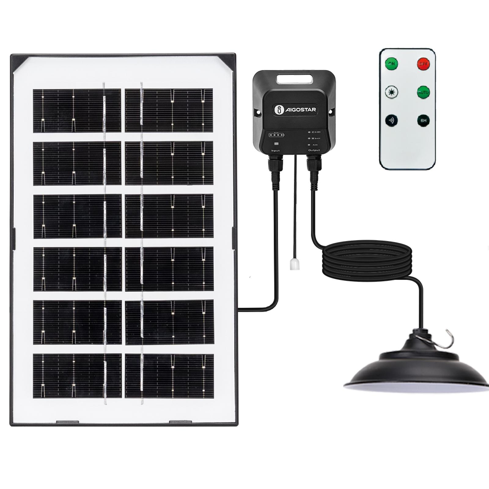 SOLAR LIGHT/SPLIT/with Batterie/PENDANT LAMP/5M+3M LINE/50W/6500K