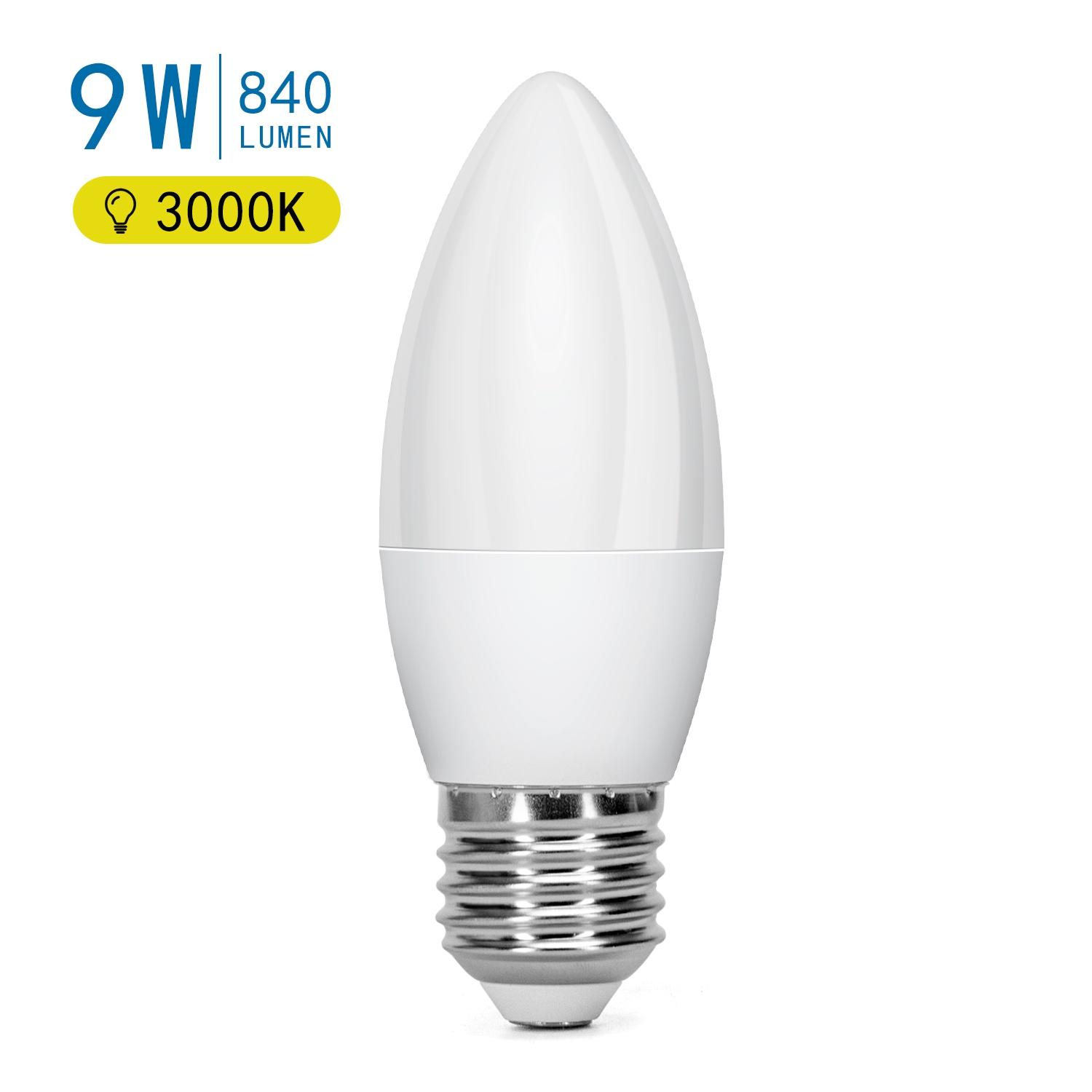 LED E27 9W C37