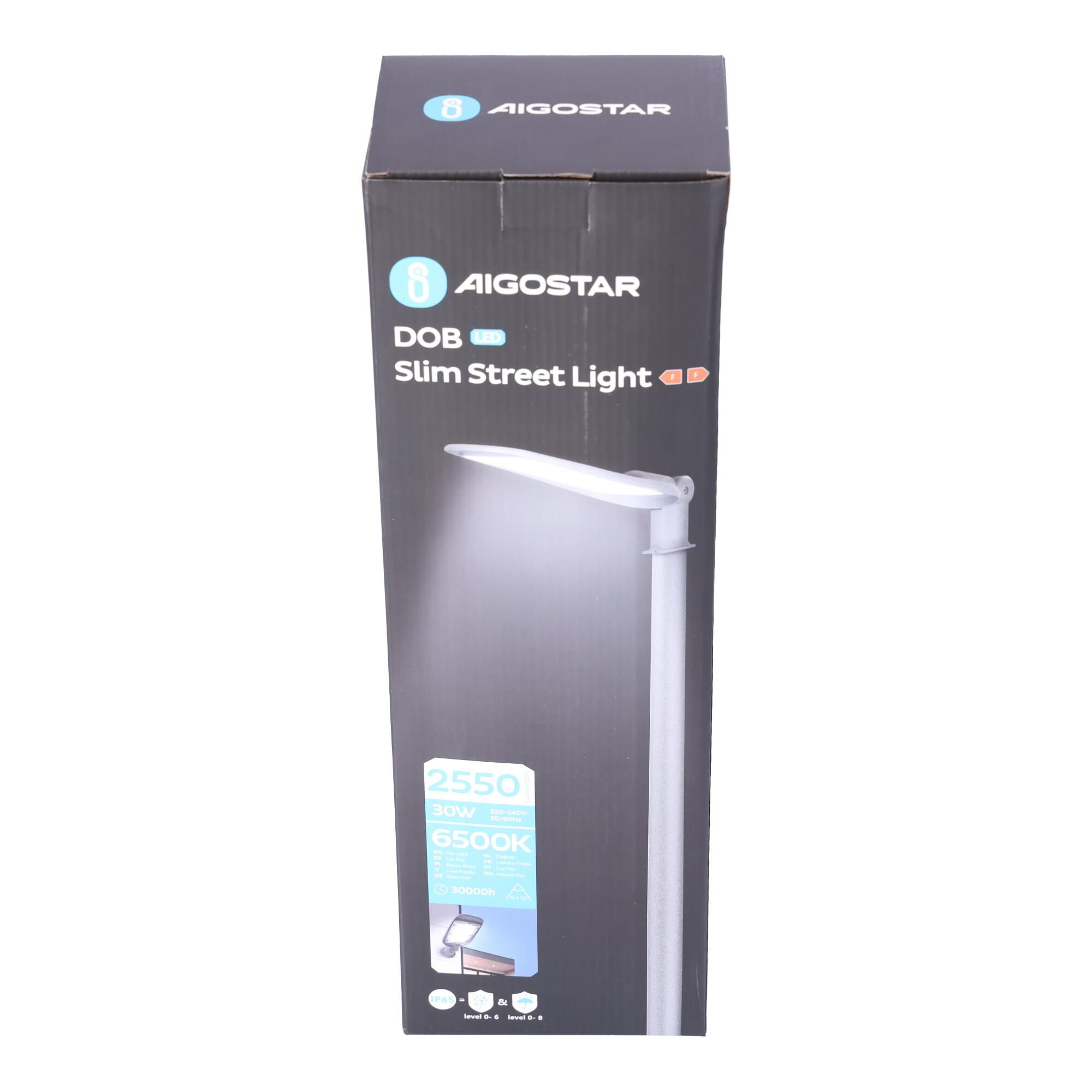 DOB LED Slim Street Light 30W