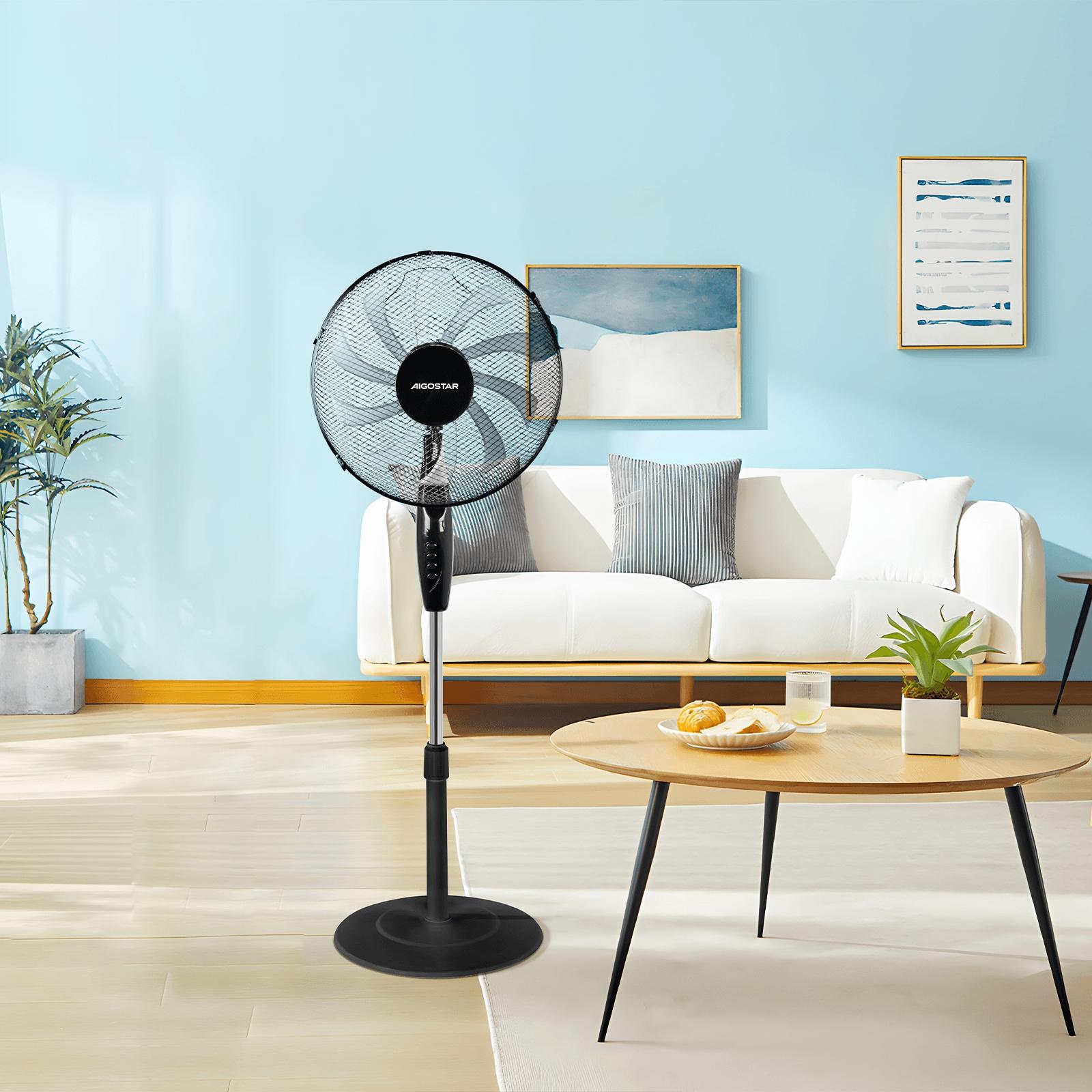 10-blade mechanical stand fan