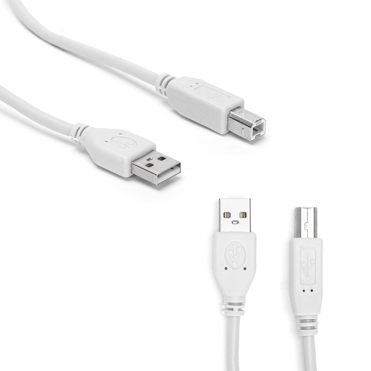 Kabel do drukarki USB 2.0 AM-BM 3 m szary