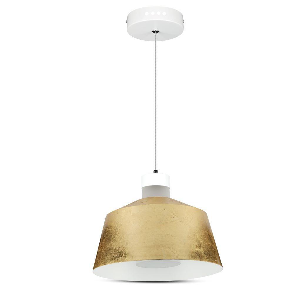 VT-7444 7W LED PENDANT LIGHT(ACRYLIC)-GOLD LAMPSHADE 4000K