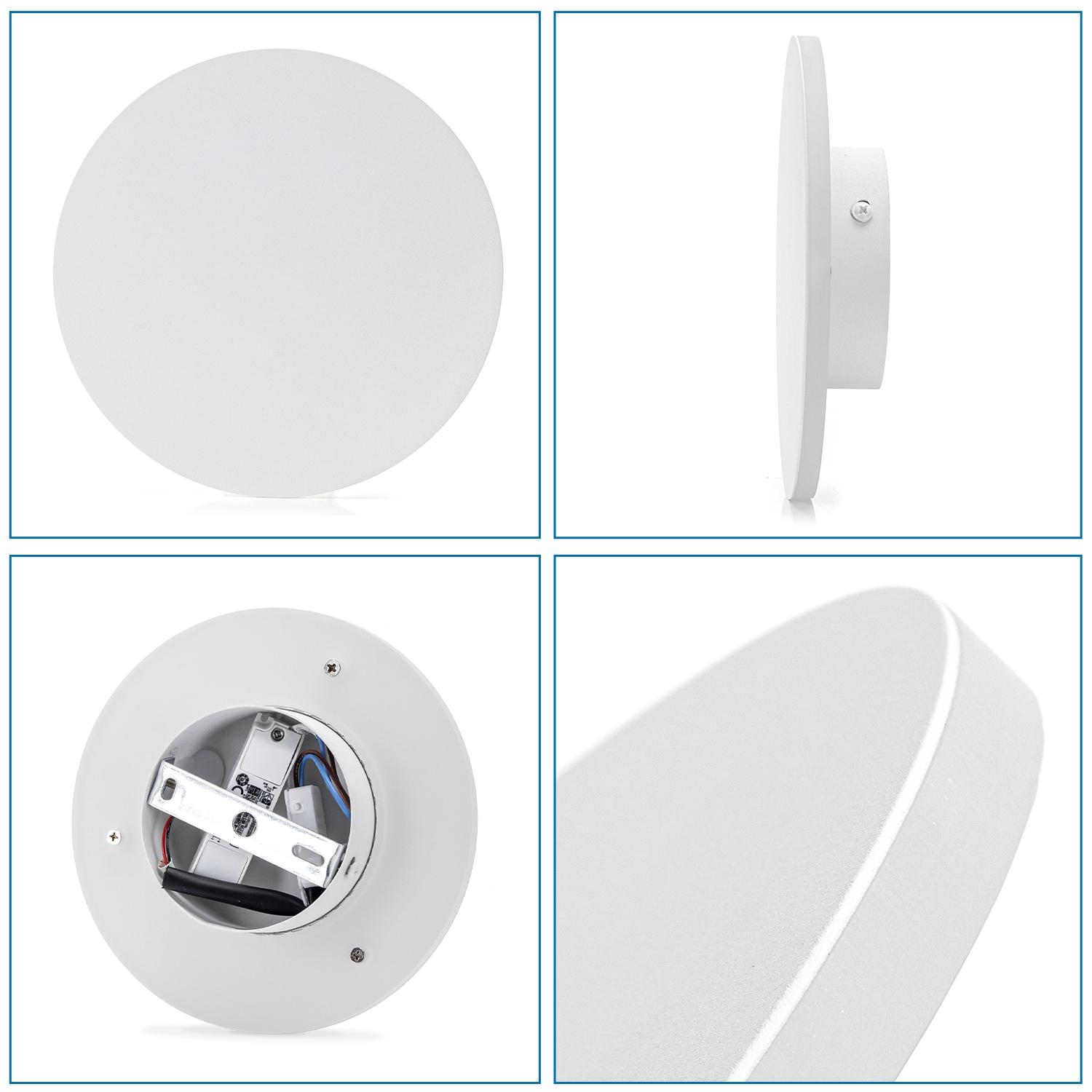 LED Metal Wall Light White 6.5W