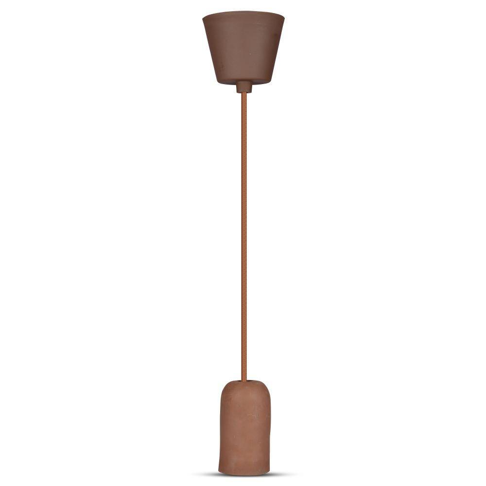 VT-7668 E27 CONCRETE PENDANT LIGHT-BROWN