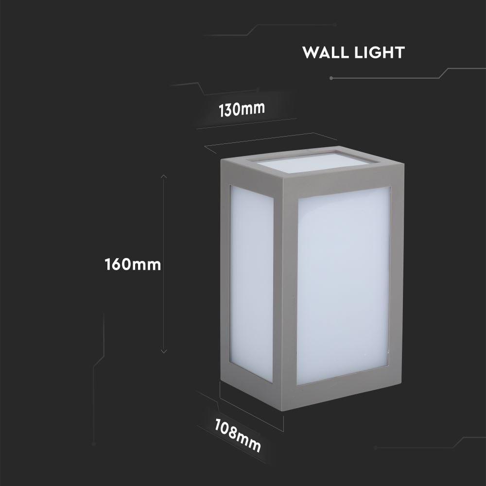 VT-822 12W LED WALL LIGHT 3000K GREY BODY