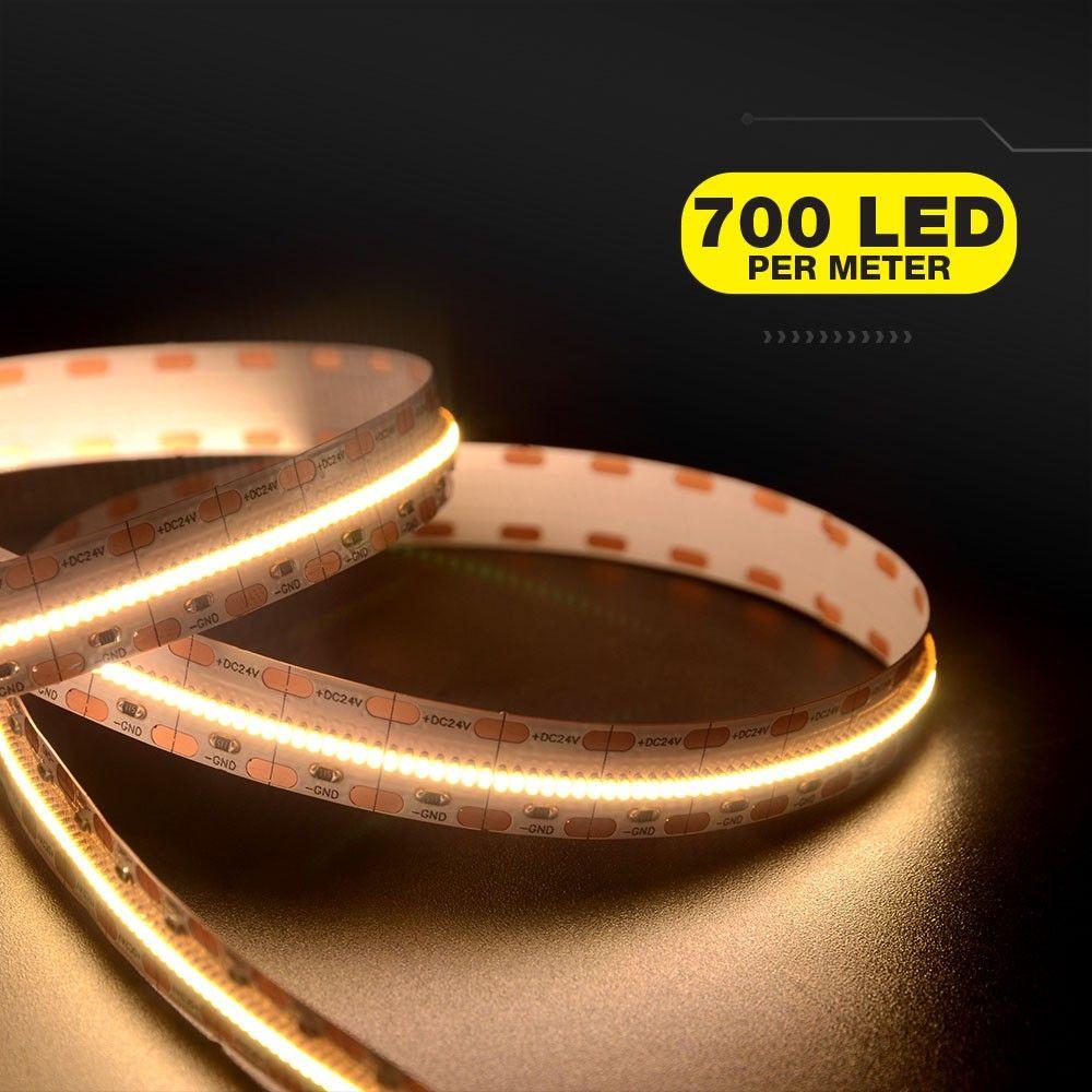 VT-2110-700 21W/M LED STRIP LIGHT 6400K IP20 24V (5M/ROLL)(PRICE PER M)