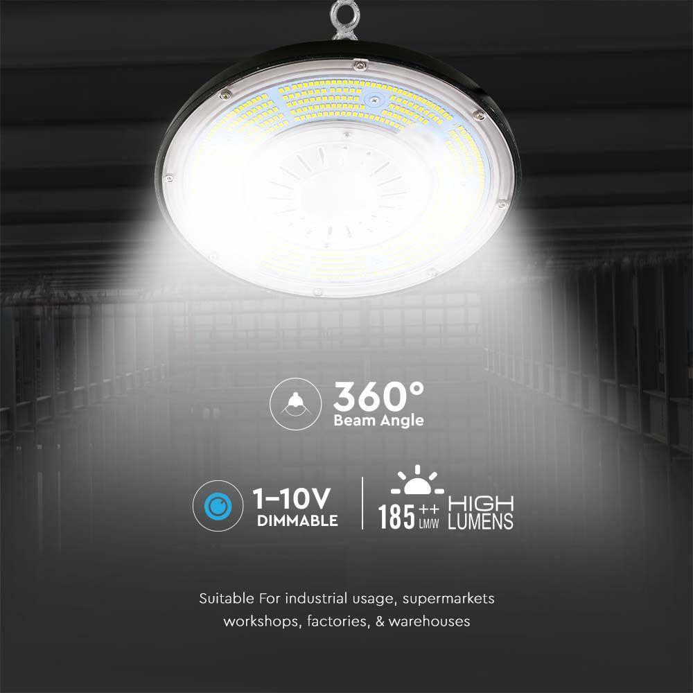 VT-9219 200W LED HIGHBAY MEANWELL DRIVER 6500K DIMMABLE 185LM/W 5YRS WTY