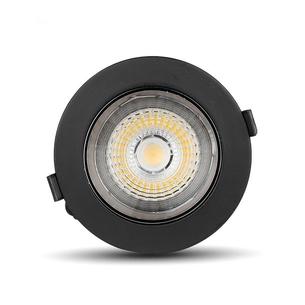 VT-2-13 10W LED REFLECTOR COB DOWNLIGHT SAMSUNG CHIP 3000K BLACK HOUSING