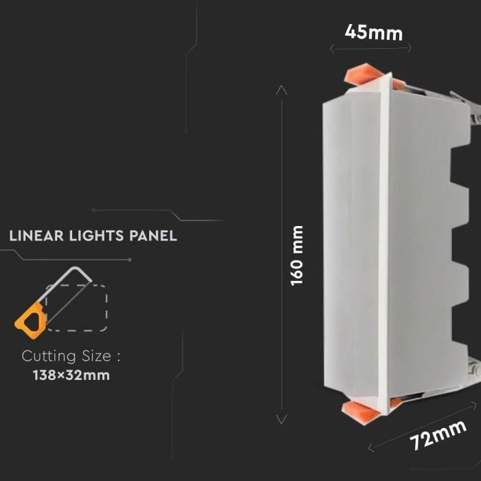 VT-10002 10W LED LINEAR LIGHT-WHITE 6400K