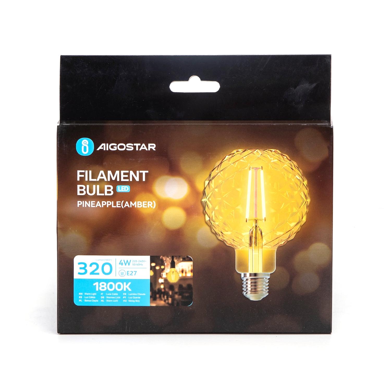 LED Filament Bulb (Pineapple) E27 4W