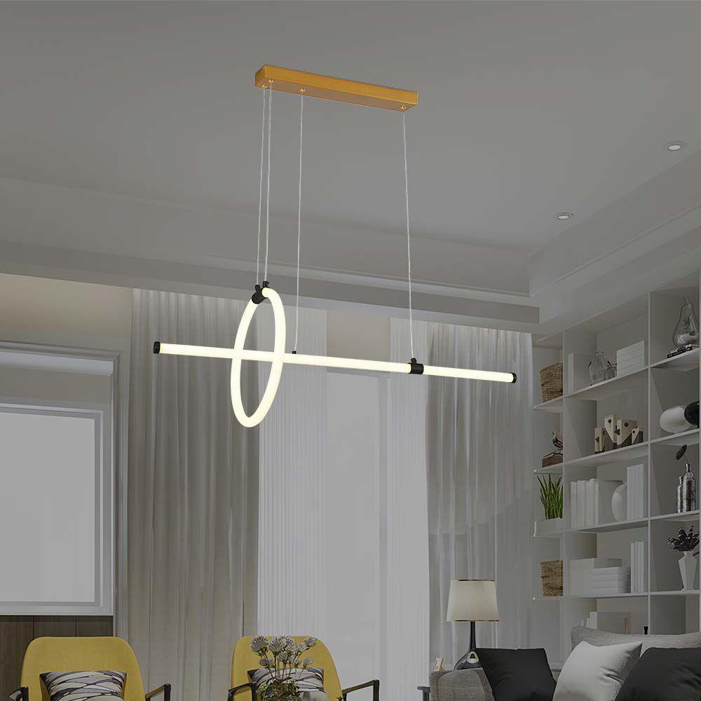 VT-7818 LED HANGING DECORATIVE LAMP L860xW300 3000K BLACK BODY