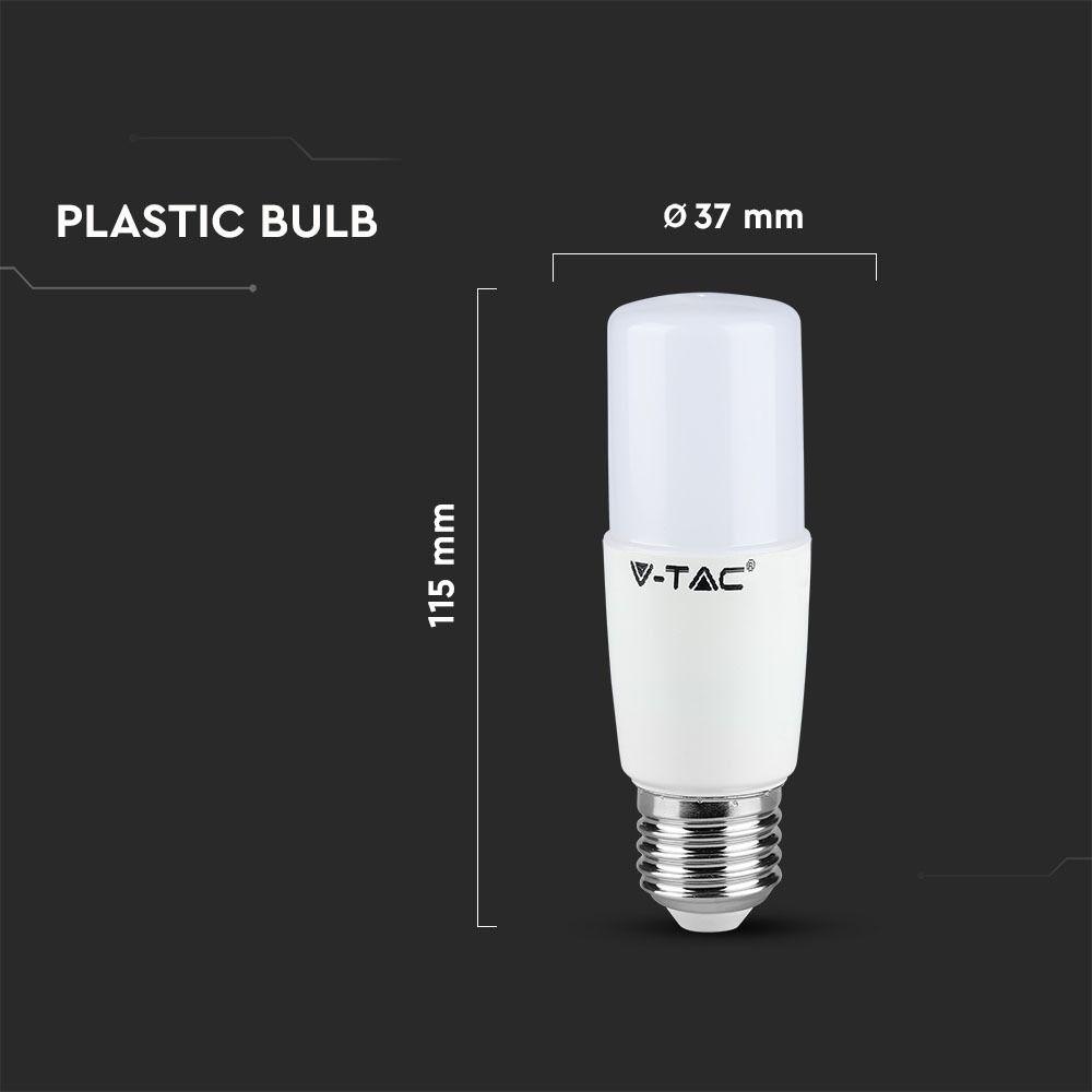 VT-237 8W T37 PLASTIC BULB-SAMSUNG CHIP 6400K E27