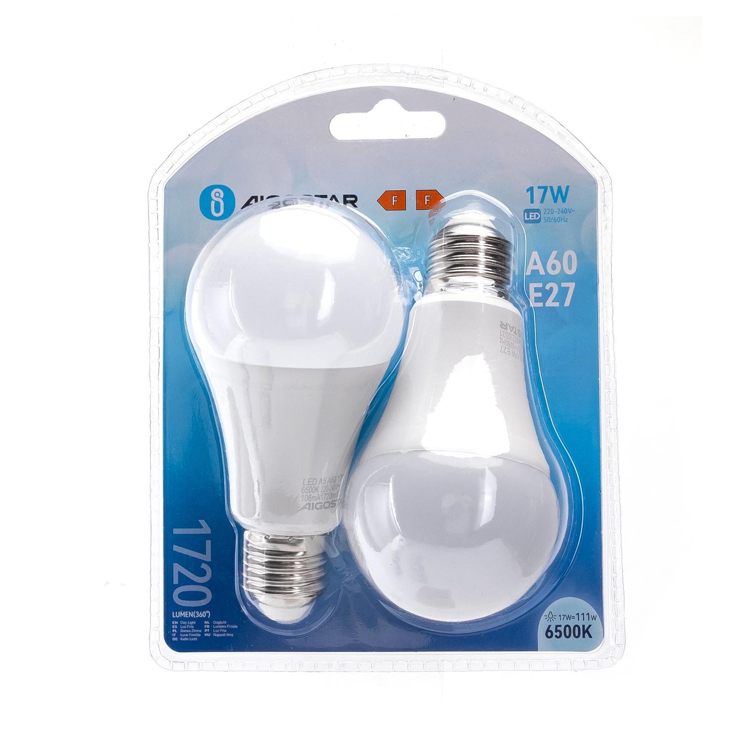 LED E27 17W A60 2pcs ( general bulb )