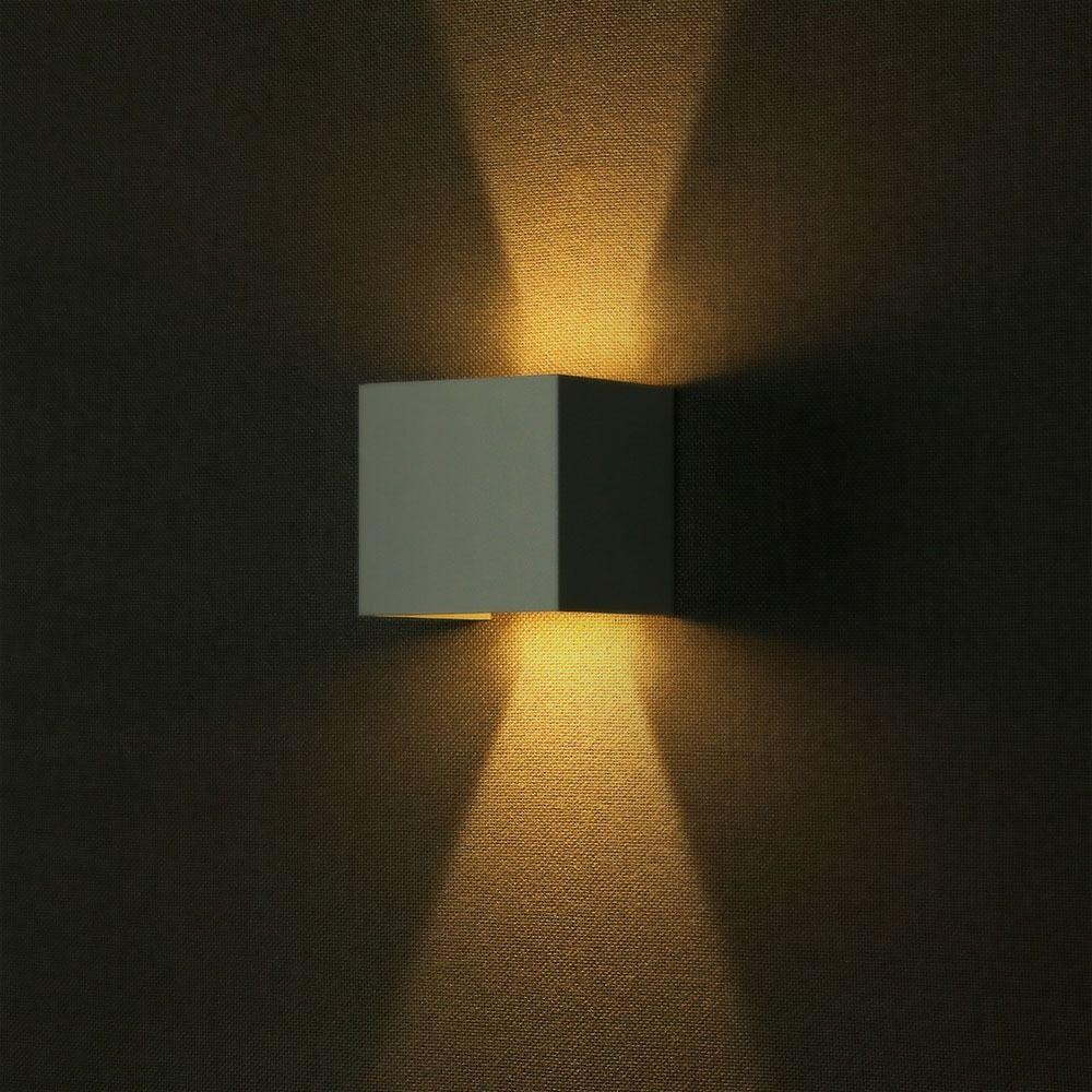 VT-759 6W LED UP-DOWN WALL LIGHT WITH BRIDGELUX CHIP 3000k WHITE-SQUARE