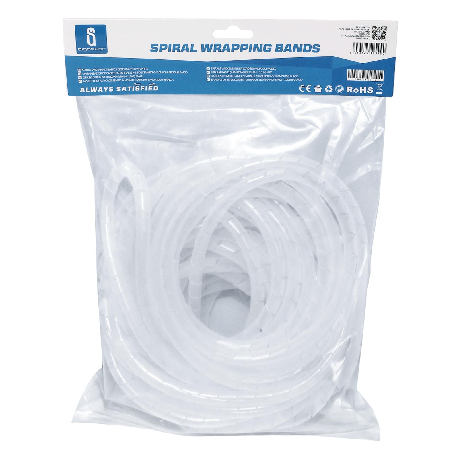 Spiral Wrapping Bands 8mm*10m White