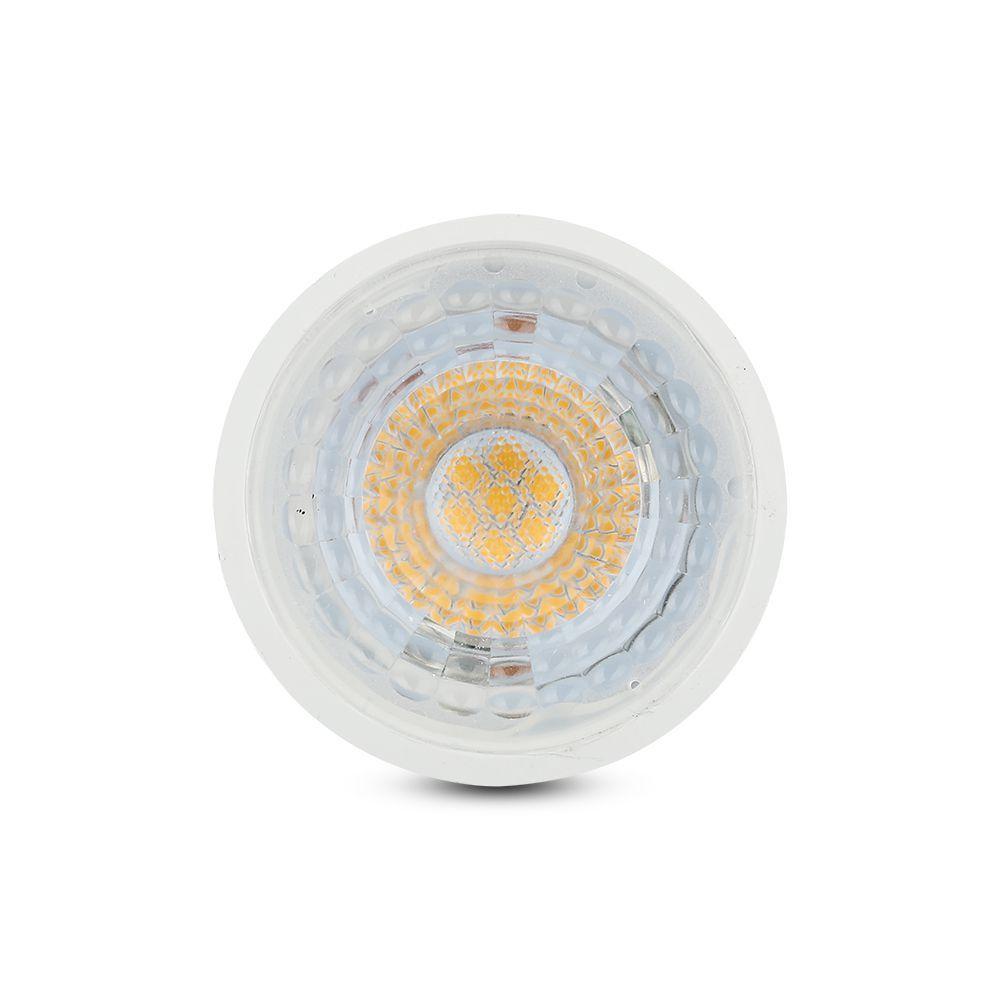 VT-227D 6W GU10 RIPPLE PLASTIC SPOTLIGHT SAMSUNG CHIP 4000K 38'D DIMMABLE