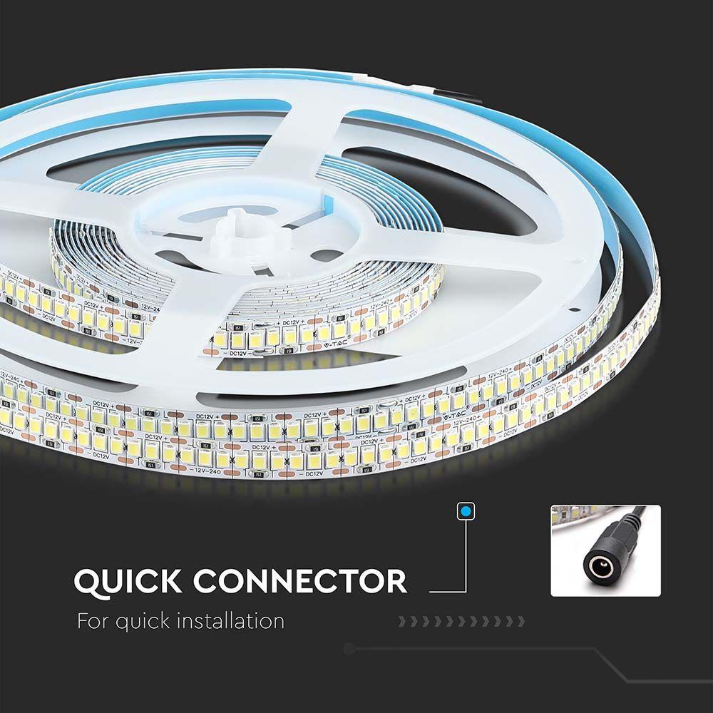 20W Taśma LED, Barwa:3000K, HIGH LUMEN, IP20, Rolka:5m, VTAC, SKU 212164