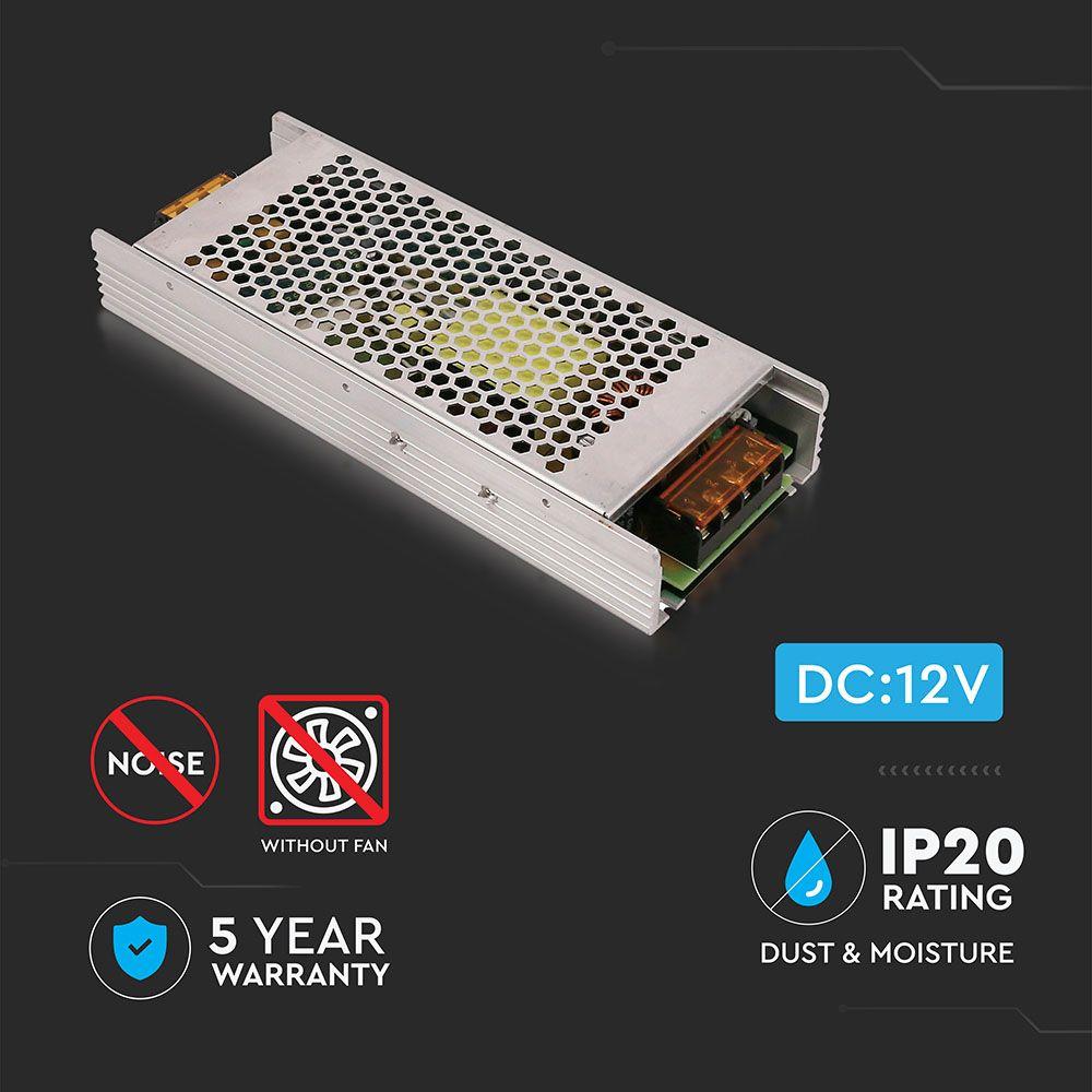 VT-21360 360W LED SLIM POWER SUPPLY 12V 30A IP20, 5YRS WTY