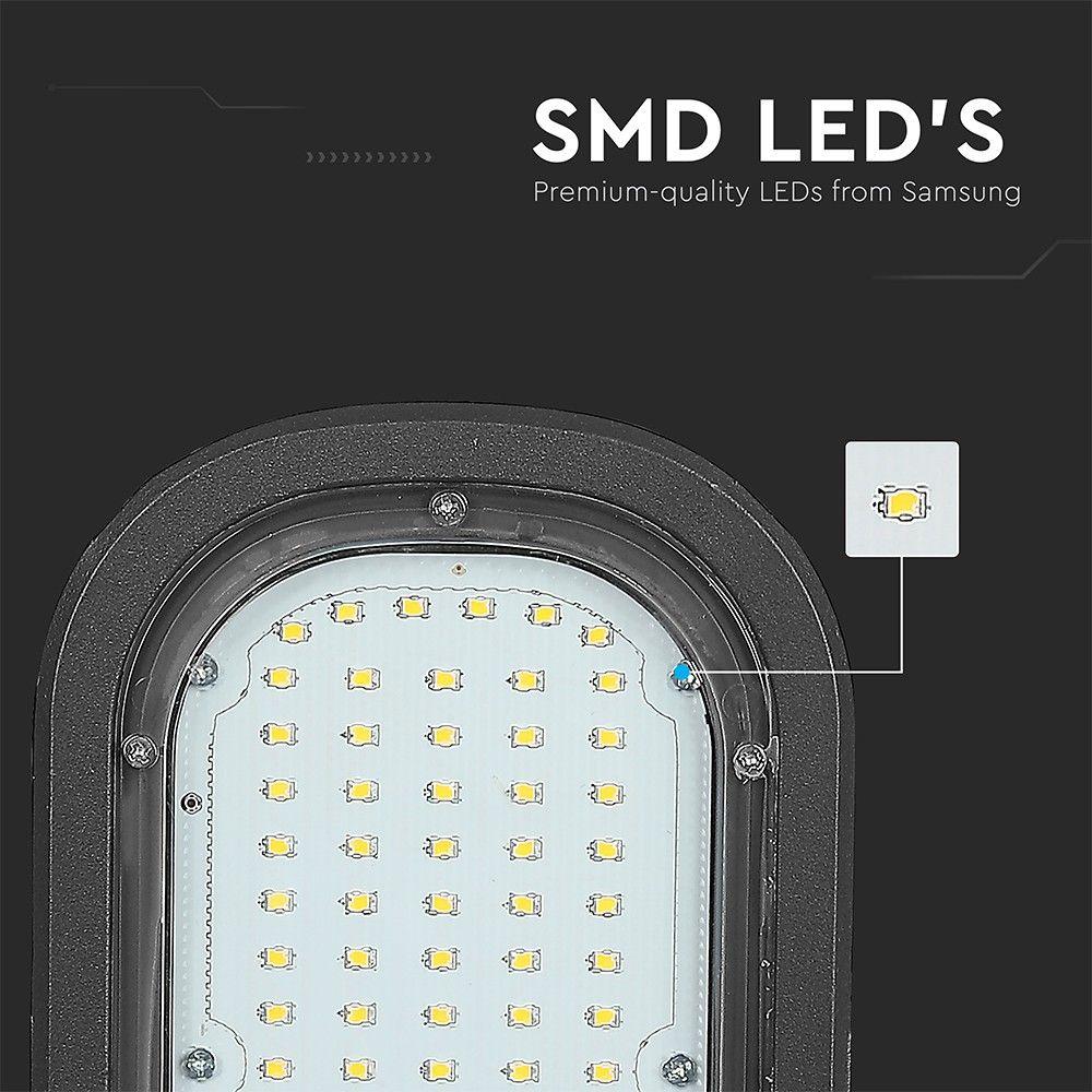 30W Lampa uliczna LED, Chip SAMSUNG, Barwa:6400K, 3 LATA GWARANCJI , VTAC, SKU 538