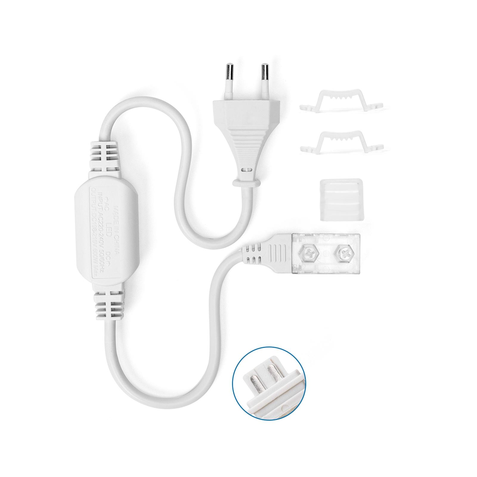 Integrated circuit strip light power cord set