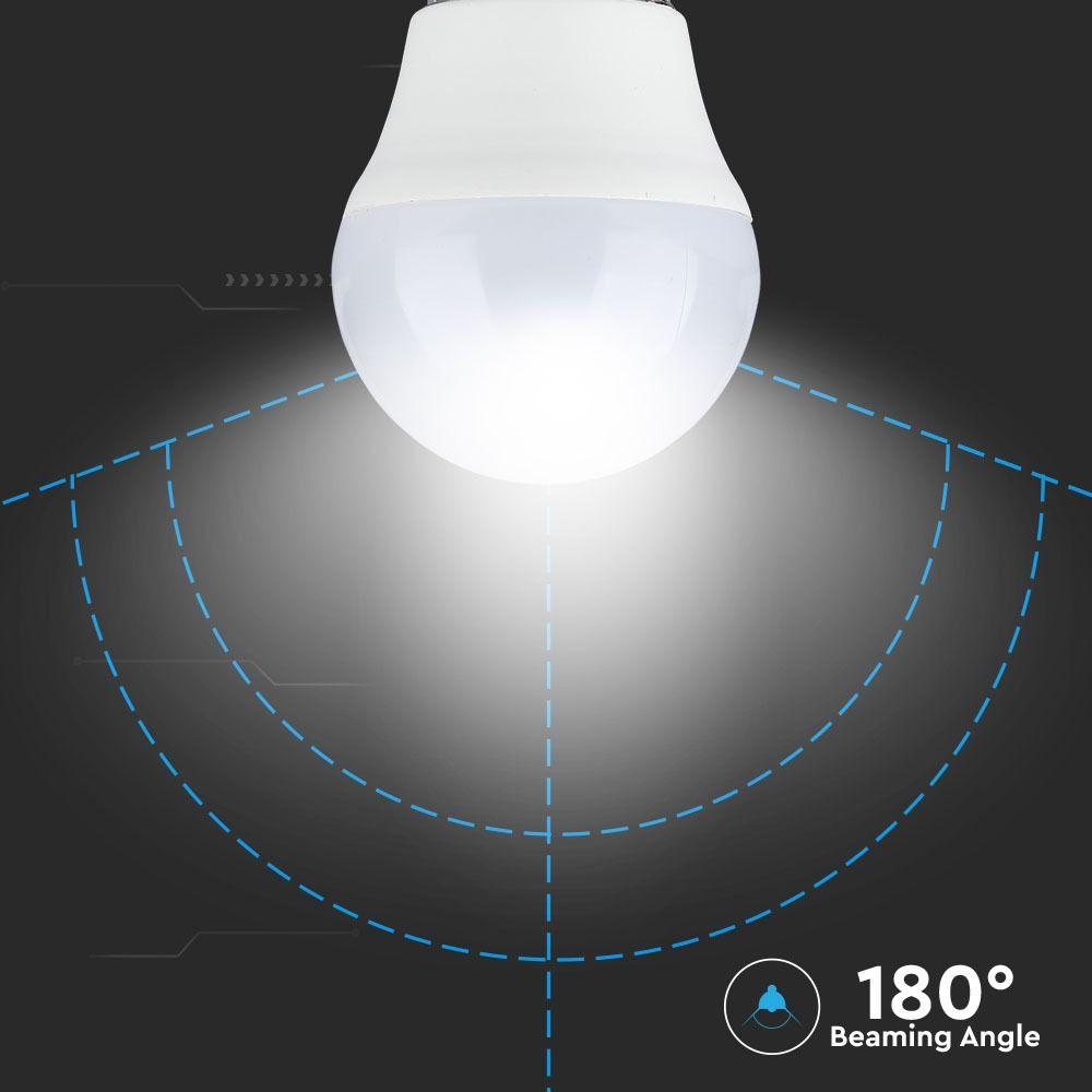 VT-2216 5.5W G45 LED PLASTIC BULB 4000K E27 ,CRI>95