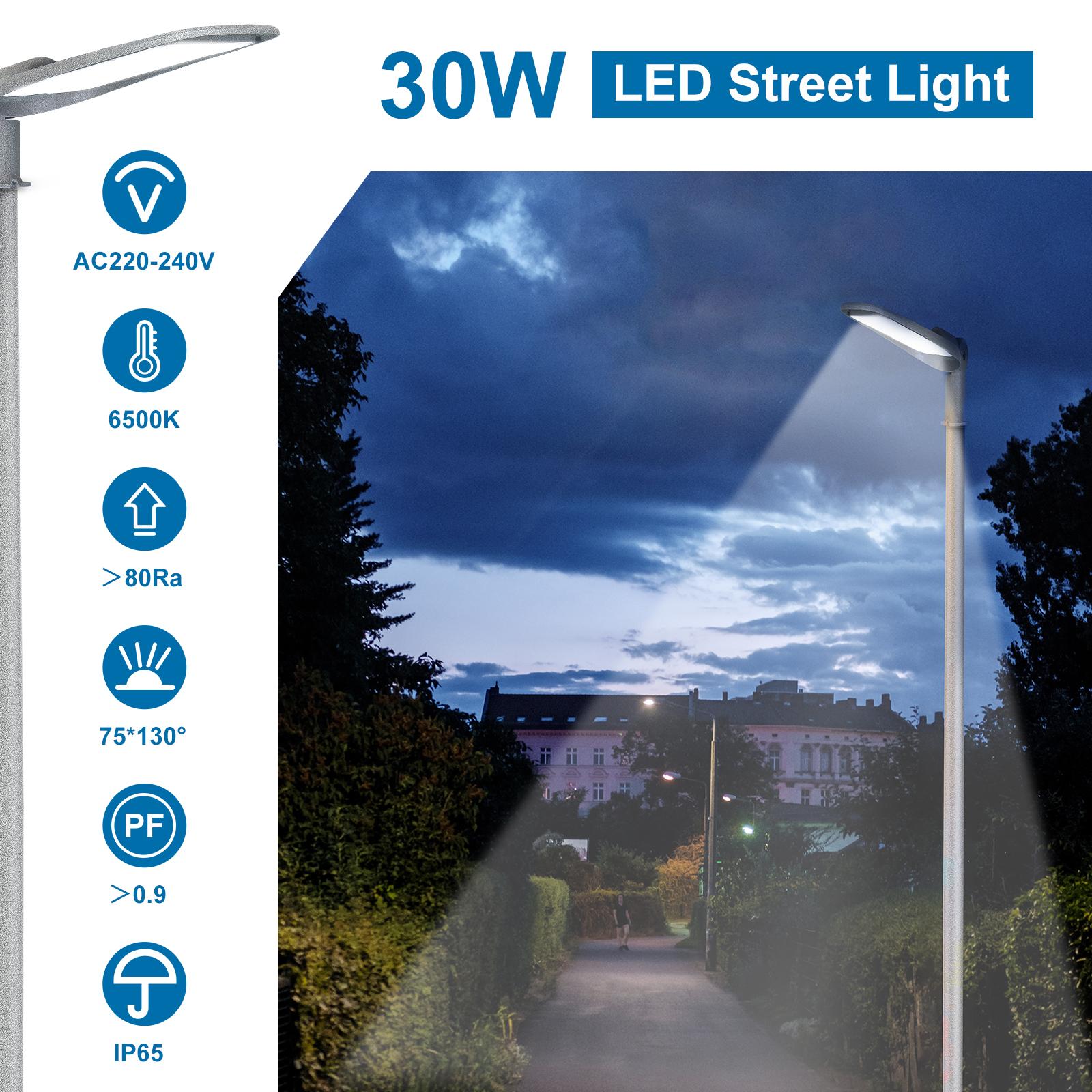 DOB LED Slim Street Light 30W