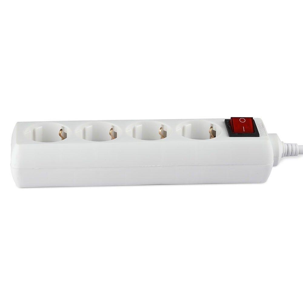 VT-1114-2 4WAYS SOCKET WITH SWITCH(3G1.5MM2 X 1.5M)-WHITE