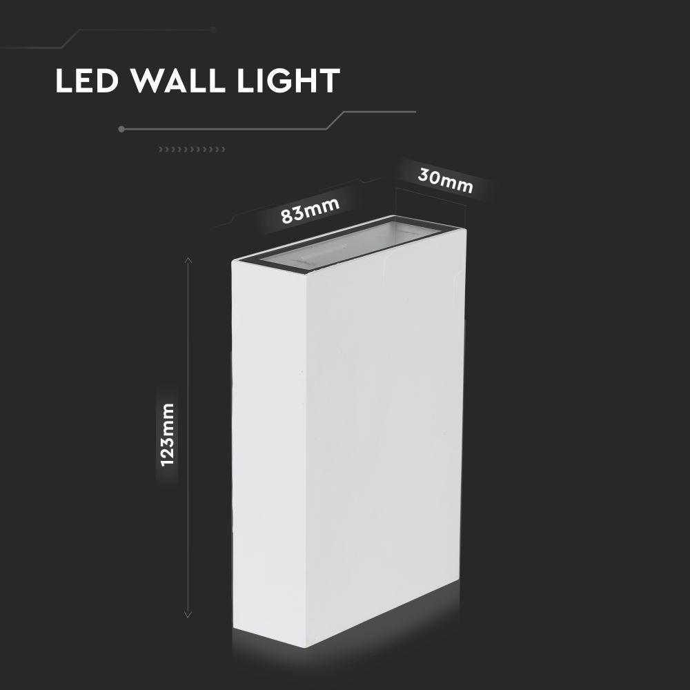 VT-844 4W LED WALL LIGHT 3000K WHITE