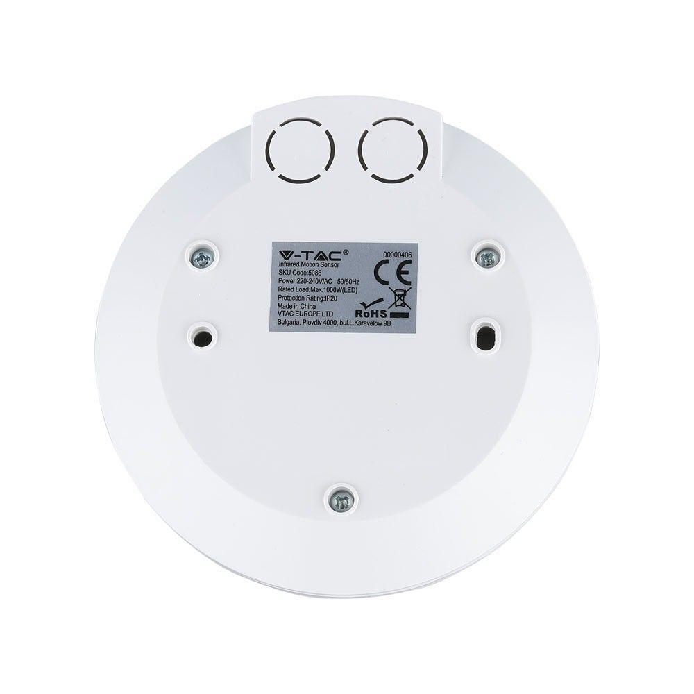 VT-8027 PIR CEILING SENSOR(FLAT) - MAX:1000W LED