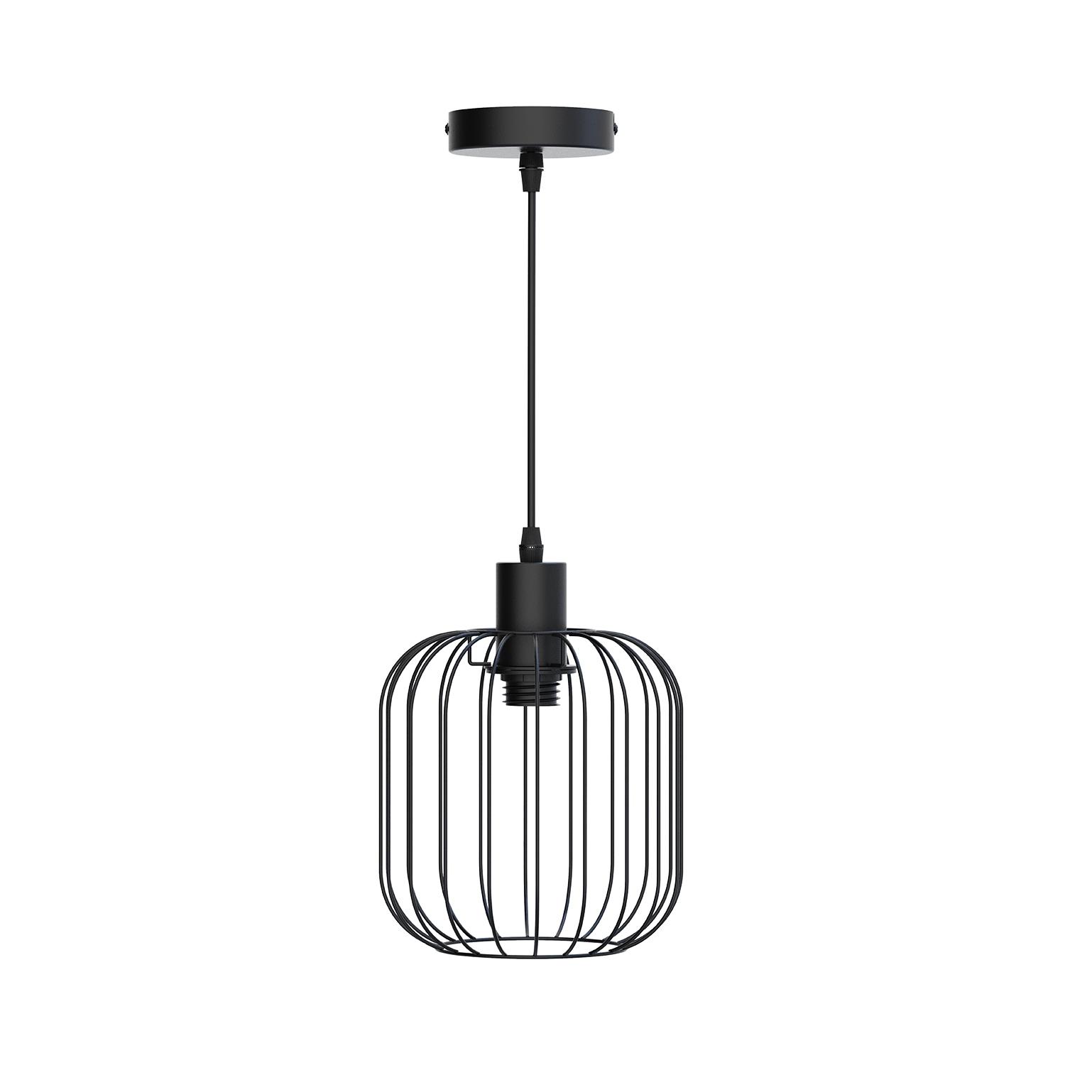 Pendant light with iron frame ( Steel )