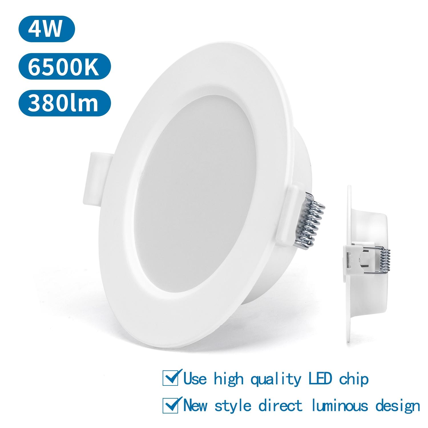 E6 LED  Flush-mounted Square Downlight 4W White Light