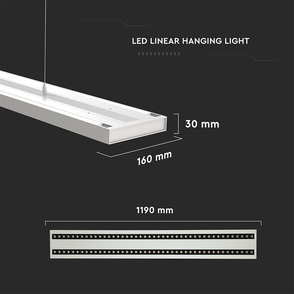 VT-7-62 60W LED LINEAR HANGING LIGHT(LINKABLE) SAMSUNG CHIP 4000K WHITE