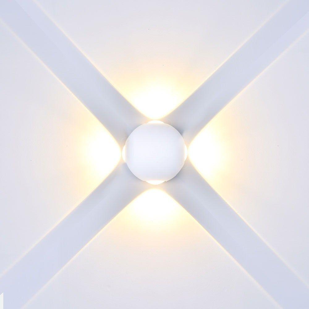 VT-834 4W LED WALL LIGHT(ROUND) 4000K IP65-WHITE BODY