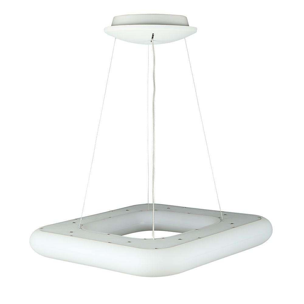 40W Lampa Wisząca, Kwadratowa, Ściemniana, Biały, VTAC, SKU 3962