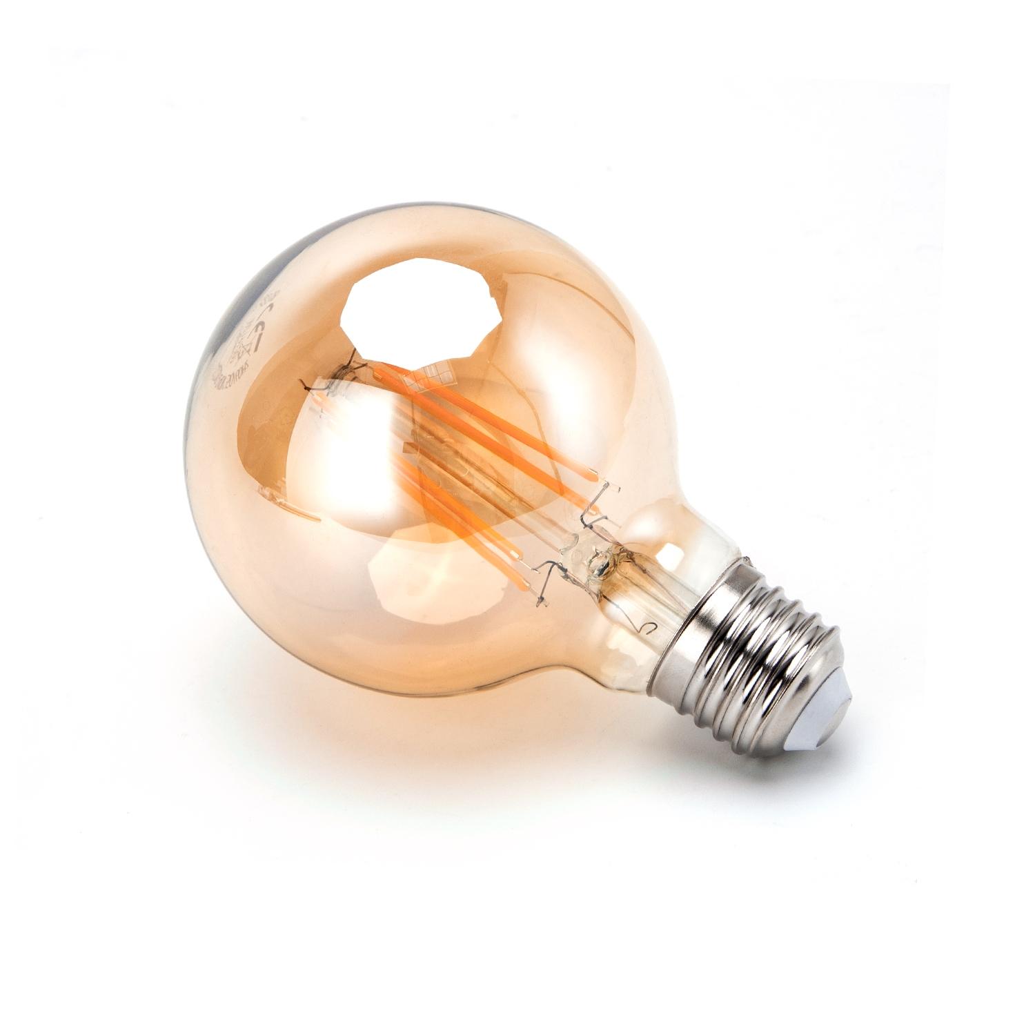 LED Filament Bulb (Amber) G80 E27 8W