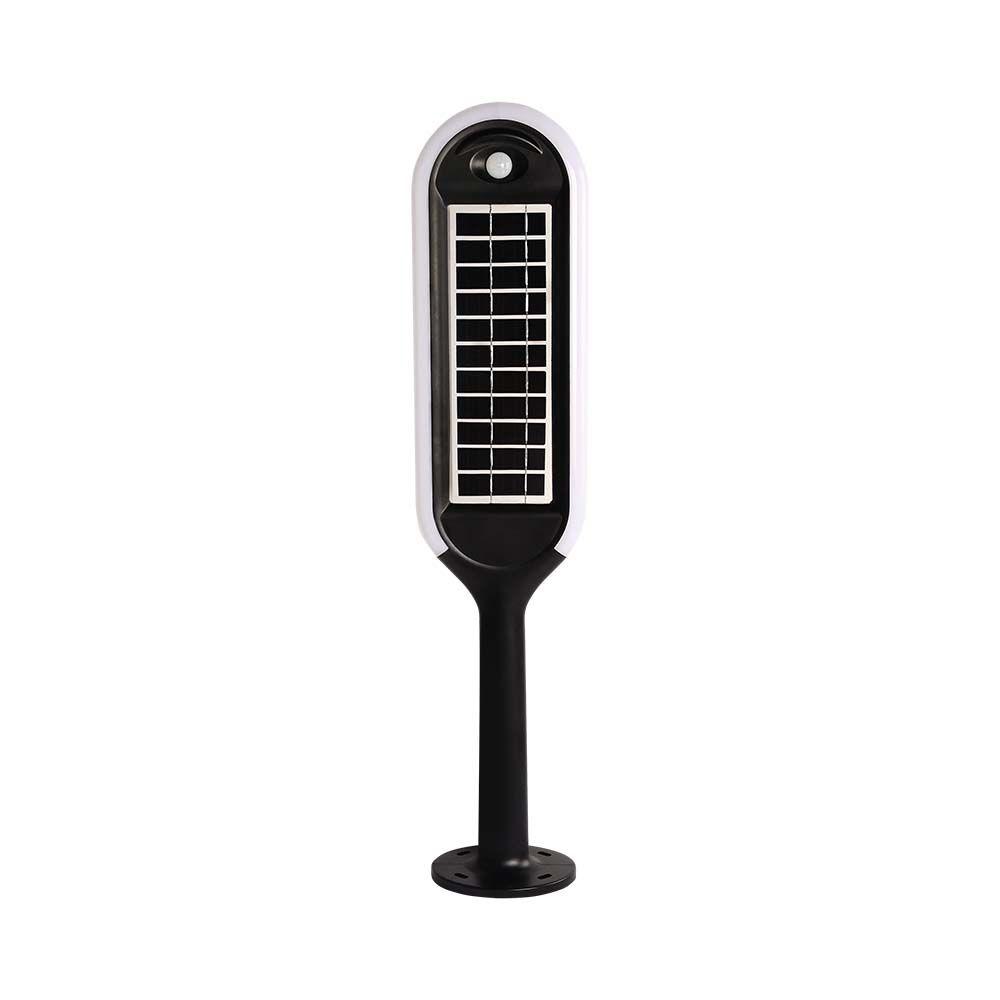 VT-945 5W LED SOLAR BOLLARD LIGHT 3000K WHITE+BLACK BODY