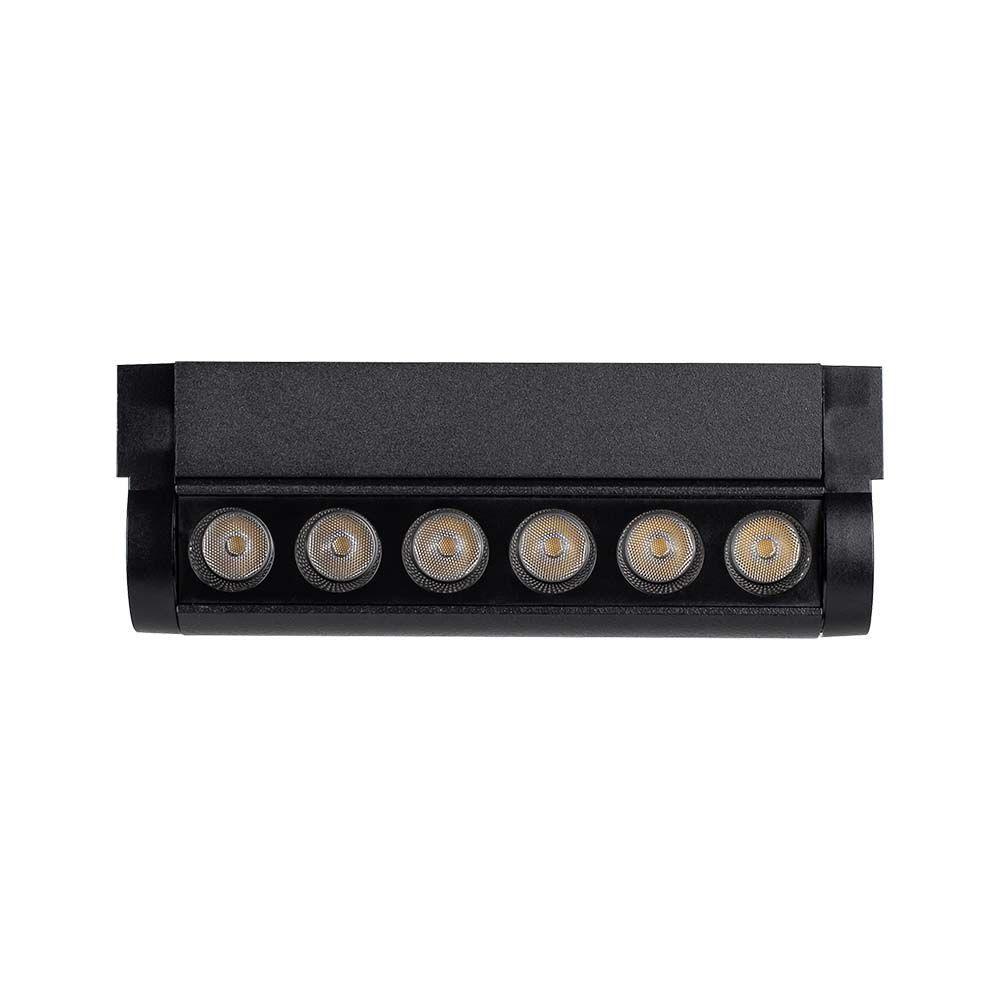 5W Lampa LED na szynoprzewód MAGNETIC regulowana, Barwa: 3000K, Obudowa: Czarna , VTAC, SKU 10258