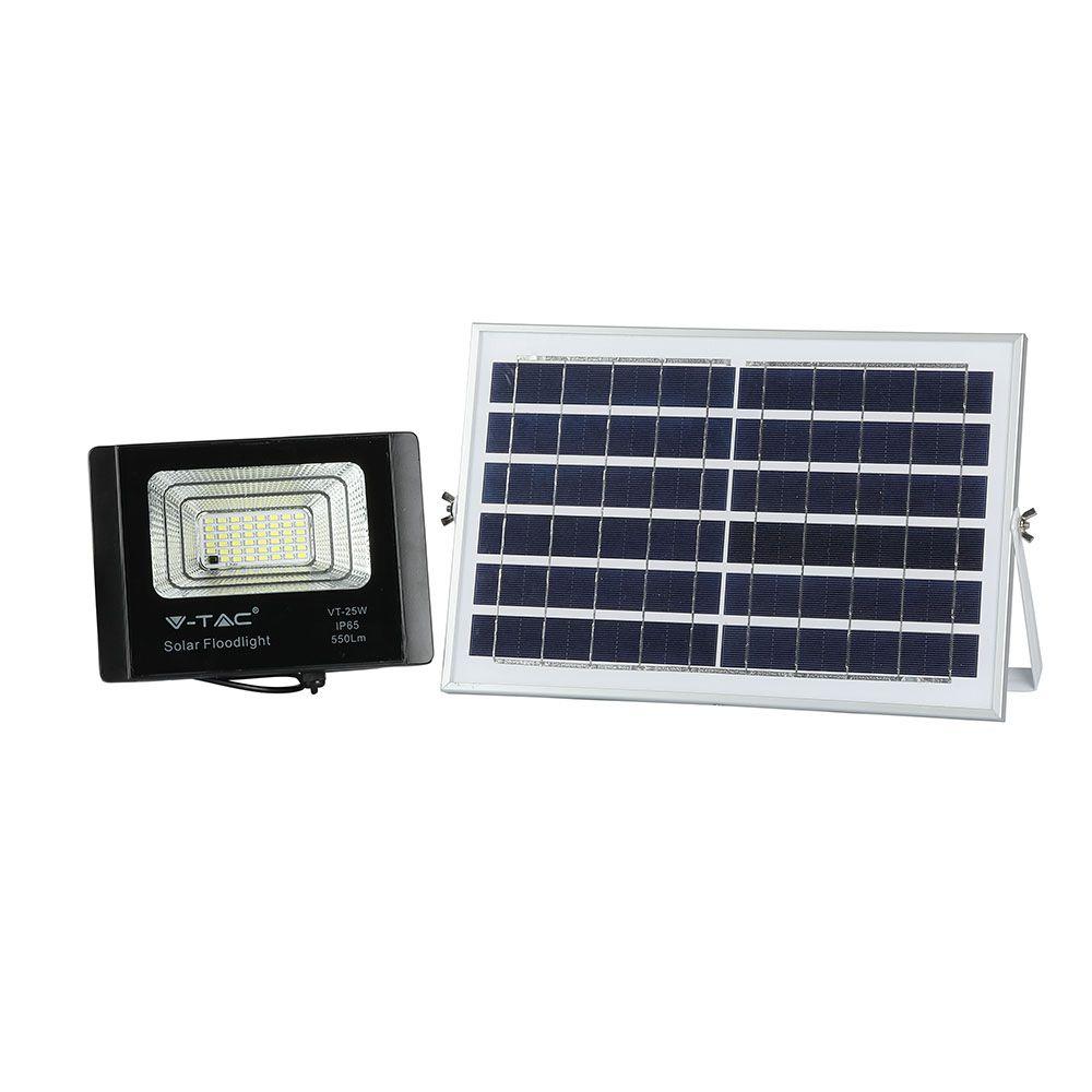 Naświetlacz solarny LED, Barwa:6000K, VTAC, SKU 94006