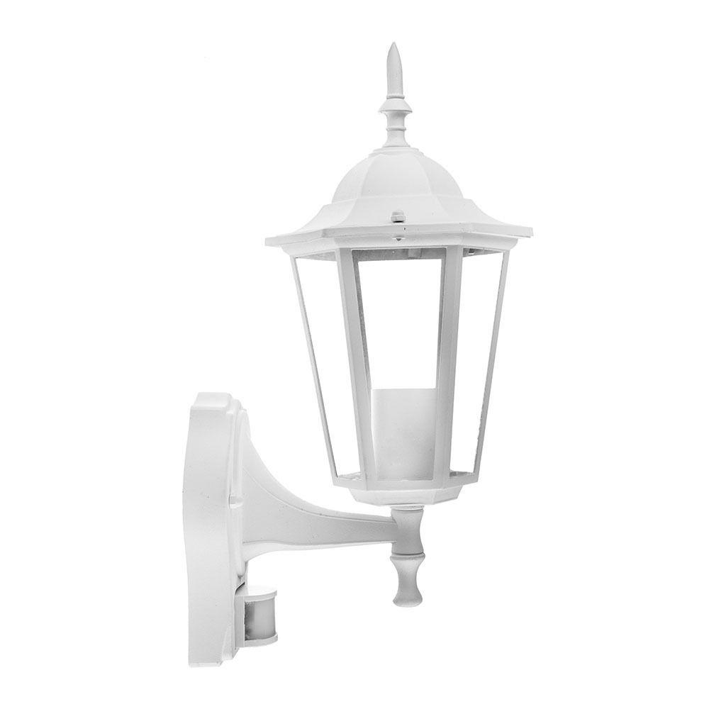 VT-751 E27 WALL LAMP WITH SENSOR-MATT WHITE