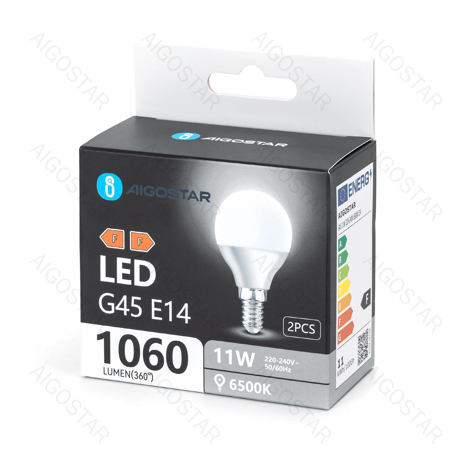 LED A5 G45 E14 11W 6500K/DOUBLE/COLOR BOX