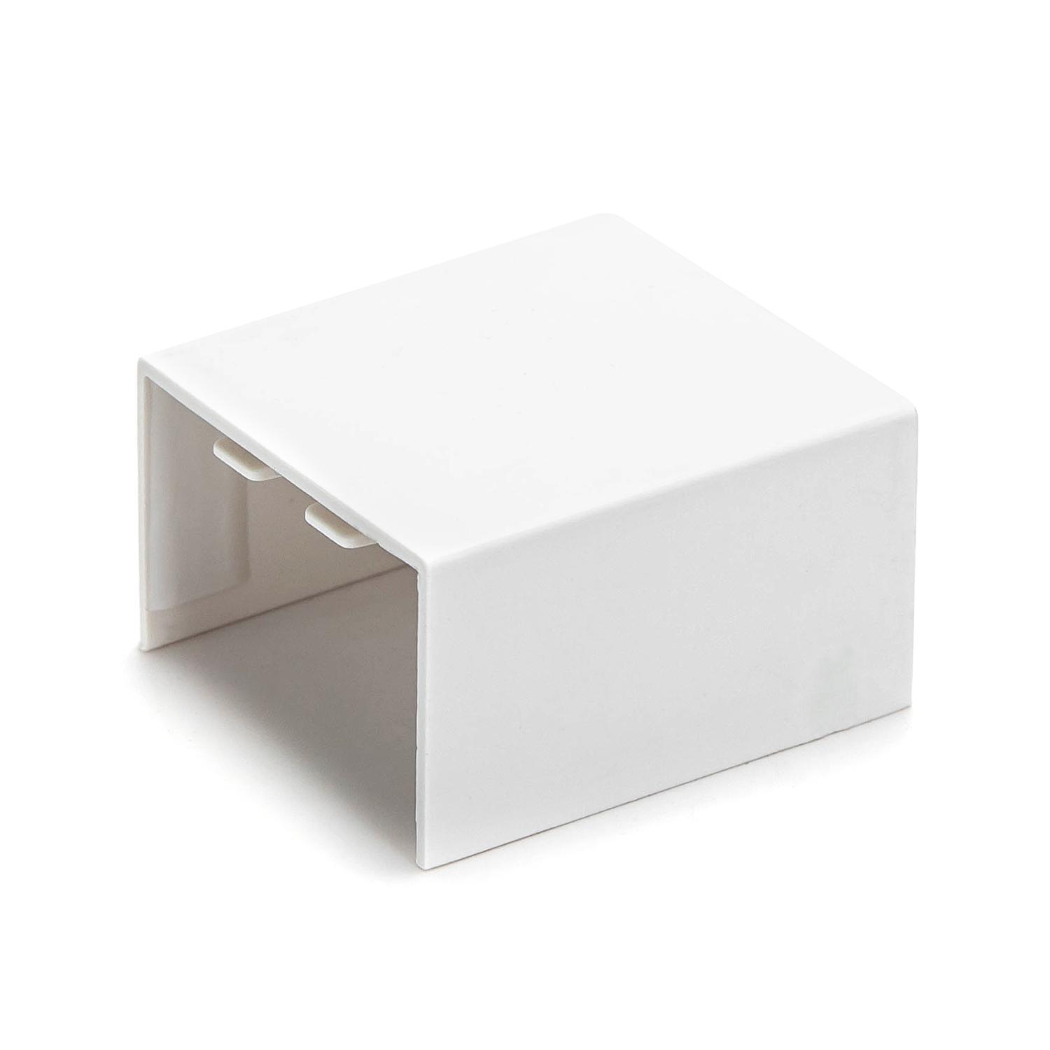 PVC Square Trunking Connector White 40*25mm 4pcs