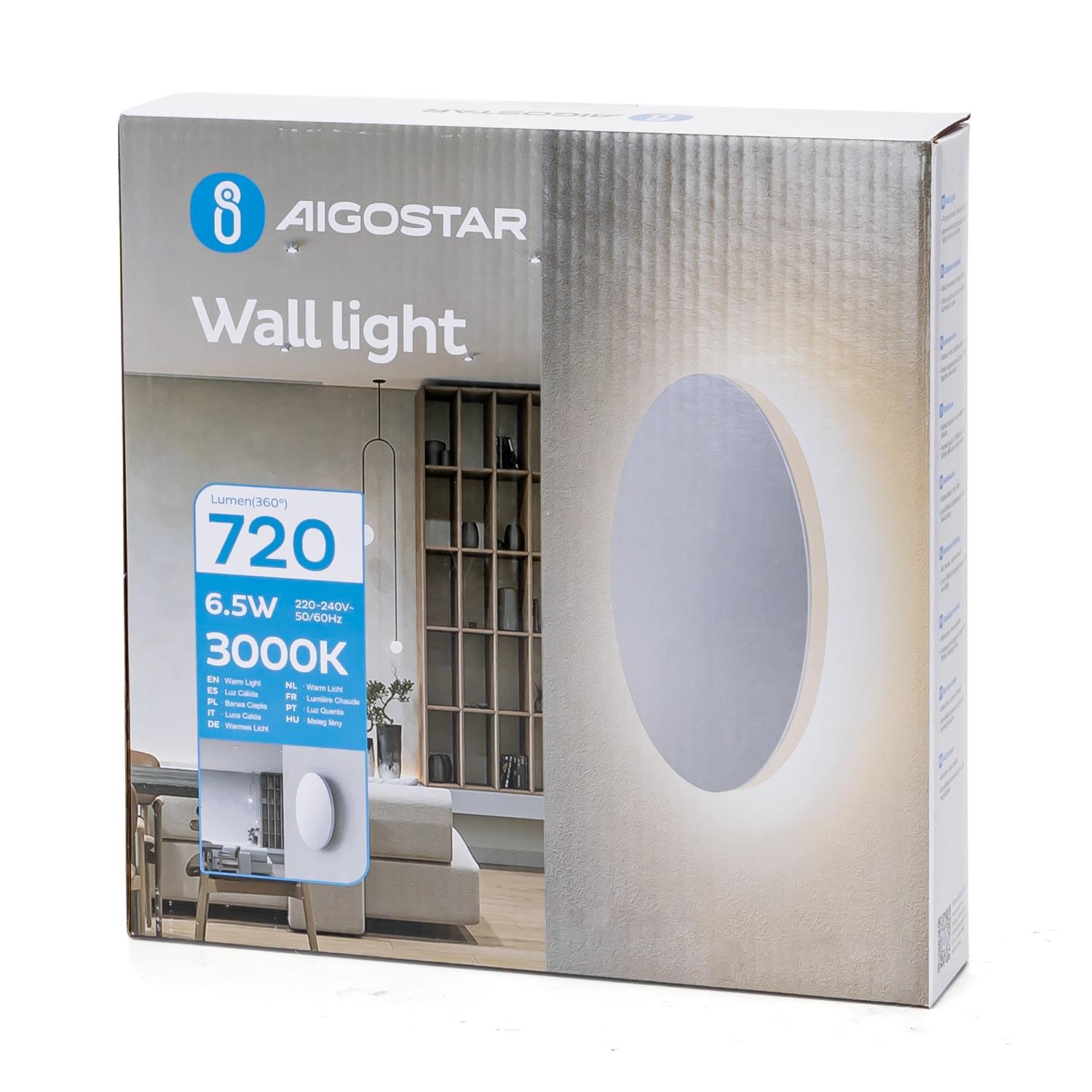 LED Metal Wall Light White 6.5W