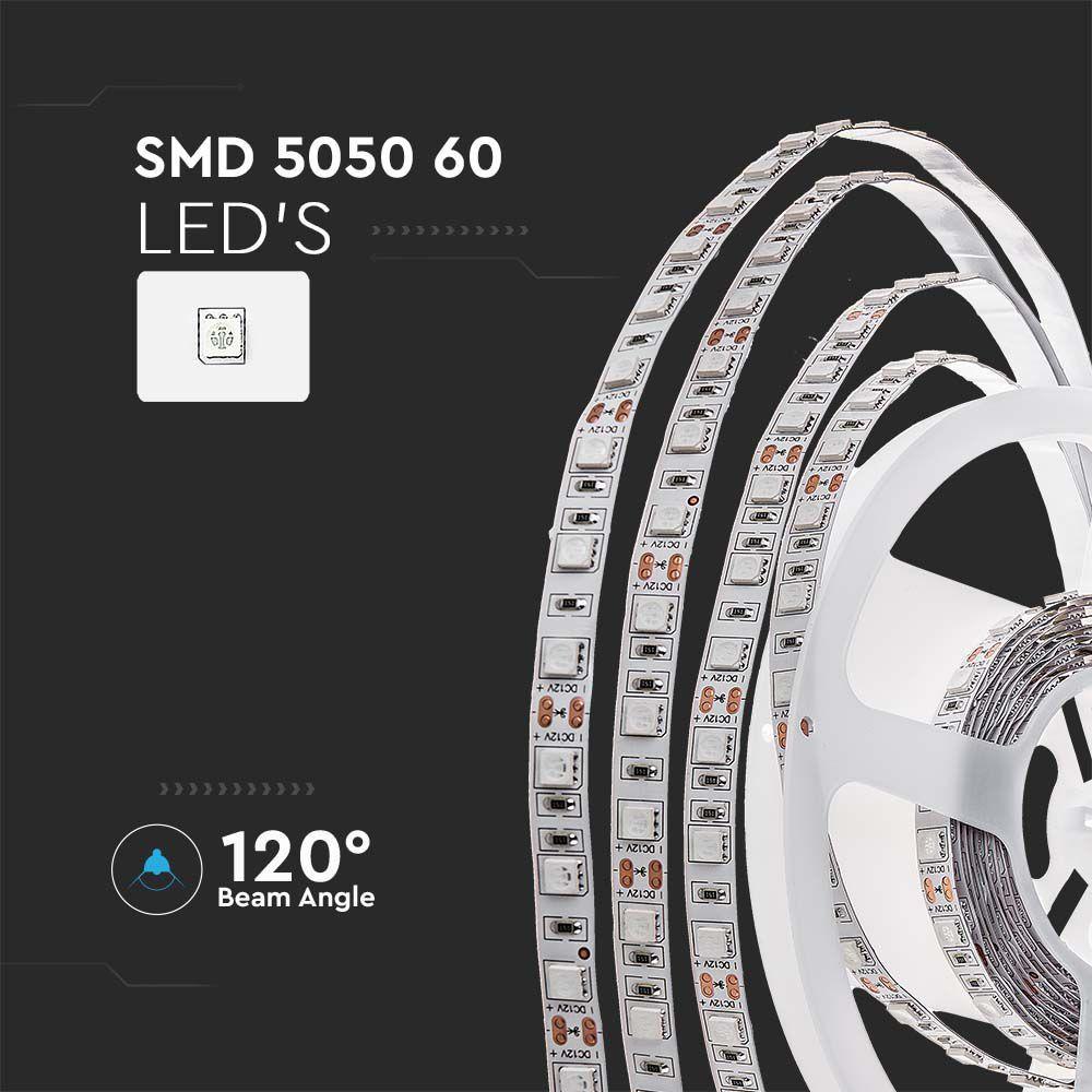 10.8W Taśma LED, Barwa:2200K, IP20, Rolka:5m, VTAC, SKU 212547