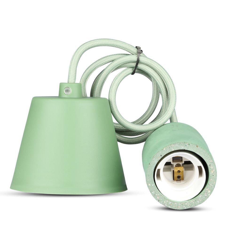 VT-7668 E27 CONCRETE PENDANT LIGHT-GREEN