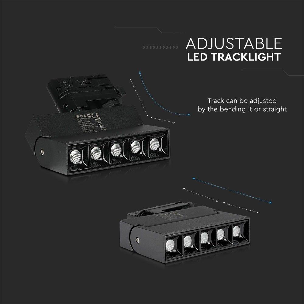 VT-416 12W LED LINEAR TRACK LIGHT SAMSUNG CHIP 4000K BLACK BODY