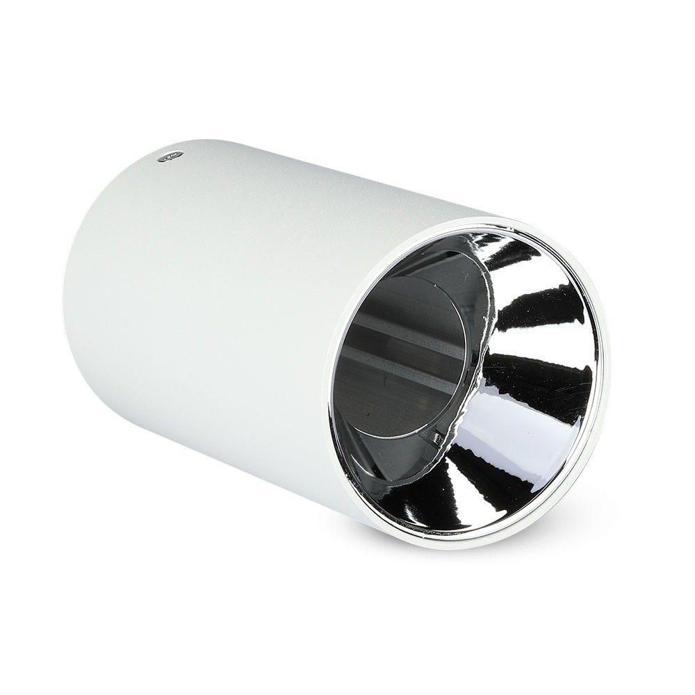 VT-882 GU10 FITTING ROUND WHITE + CHROME